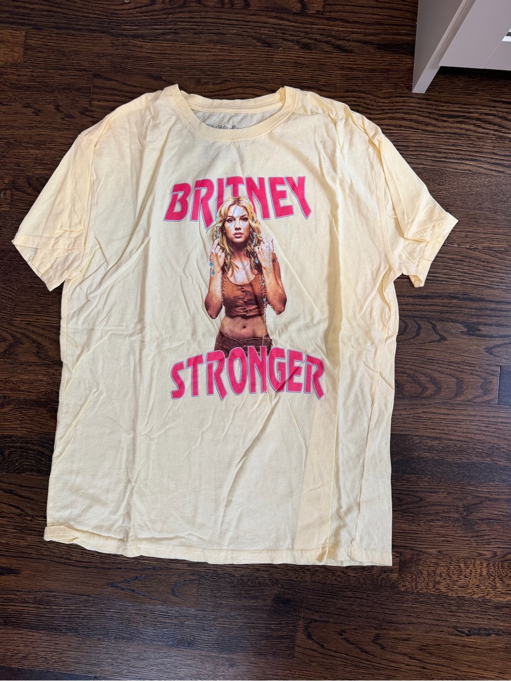 Britney Stronger Graphic Tee - Yellow
